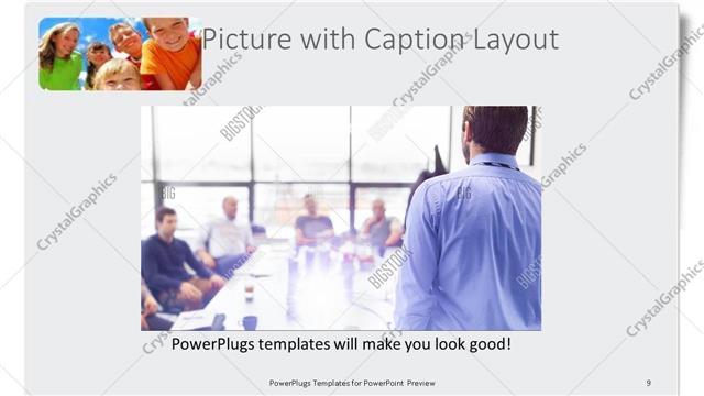Picture with Caption presentation slide layout