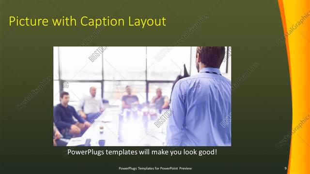Picture with Caption presentation slide layout