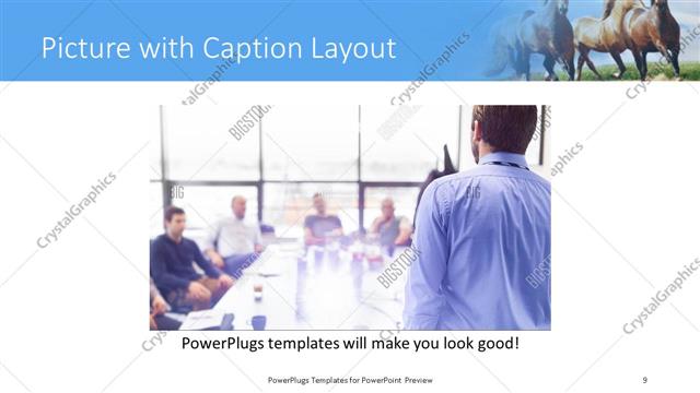 Picture with Caption presentation slide layout