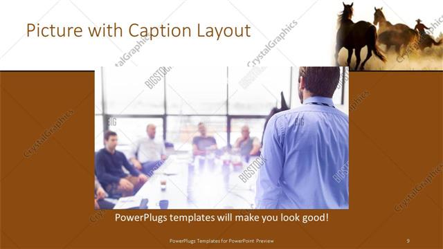 Picture with Caption presentation slide layout