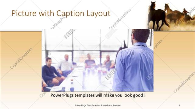 Picture with Caption presentation slide layout