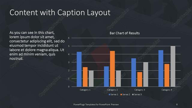 Content with Caption presentation slide layout