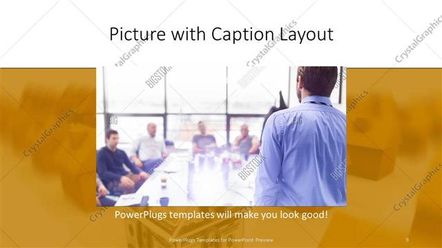 Picture with Caption presentation slide layout
