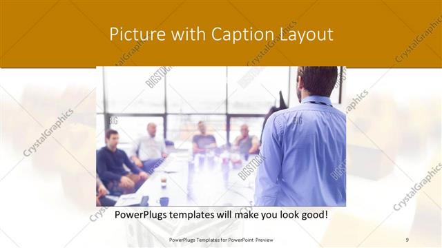 Picture with Caption presentation slide layout