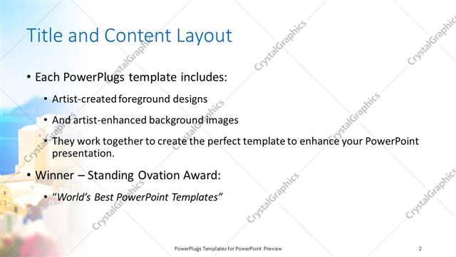 Title and Content presentation slide layout