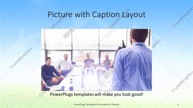 Picture with Caption presentation slide layout