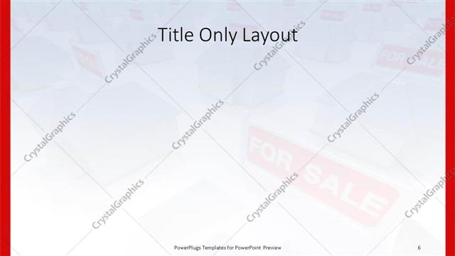 Title Only presentation slide layout
