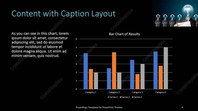 Content with Caption presentation slide layout