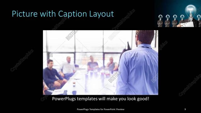 Picture with Caption presentation slide layout
