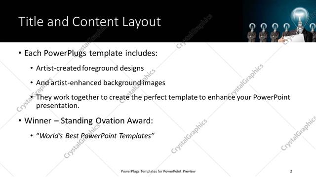 Title and Content presentation slide layout