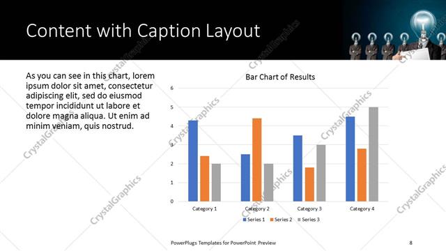 Content with Caption presentation slide layout
