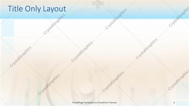 Title Only presentation slide layout