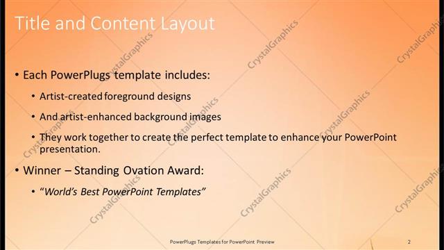 Title and Content presentation slide layout