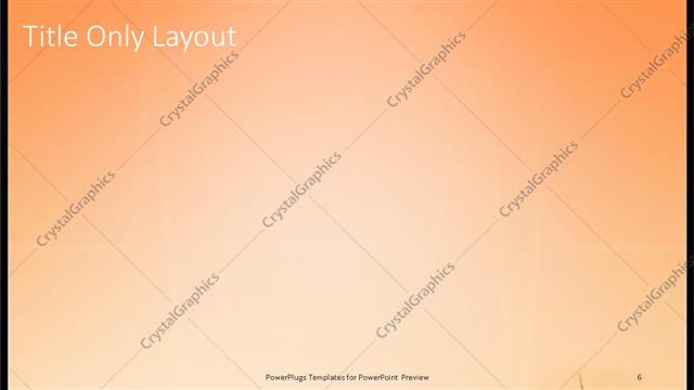 Title Only presentation slide layout