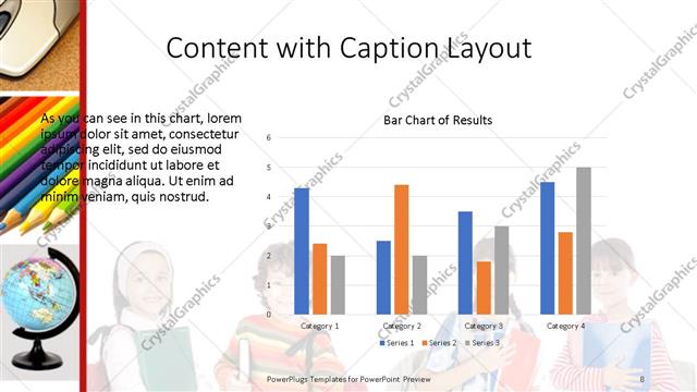 Content with Caption presentation slide layout