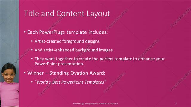 Title and Content presentation slide layout