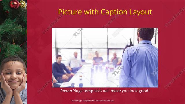 Picture with Caption presentation slide layout