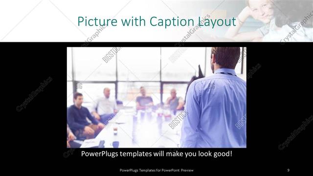 Picture with Caption presentation slide layout