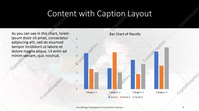 Content with Caption presentation slide layout