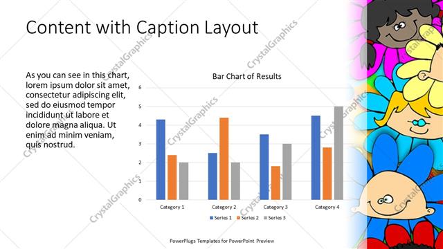 Content with Caption presentation slide layout