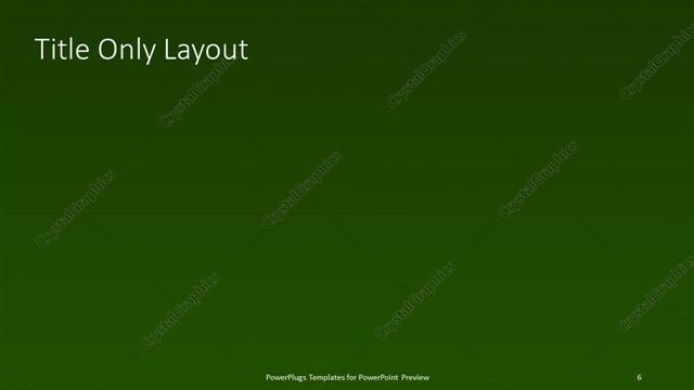 Title Only presentation slide layout