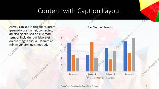 Content with Caption presentation slide layout