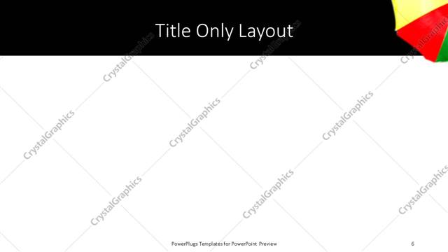 Title Only presentation slide layout
