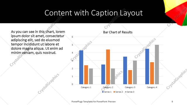 Content with Caption presentation slide layout
