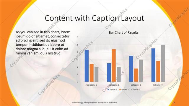 Content with Caption presentation slide layout