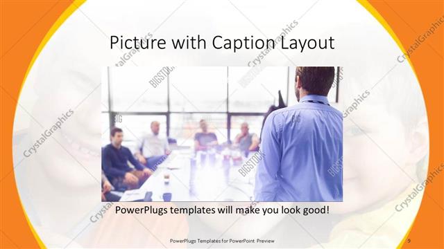 Picture with Caption presentation slide layout