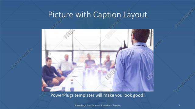 Picture with Caption presentation slide layout
