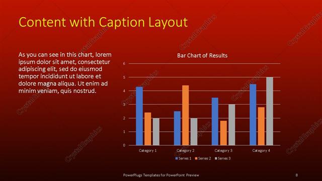 Content with Caption presentation slide layout