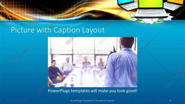 Picture with Caption presentation slide layout