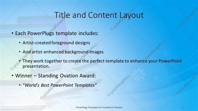 Title and Content presentation slide layout