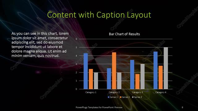 Content with Caption presentation slide layout