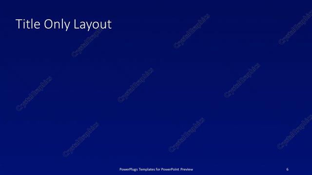 Title Only presentation slide layout