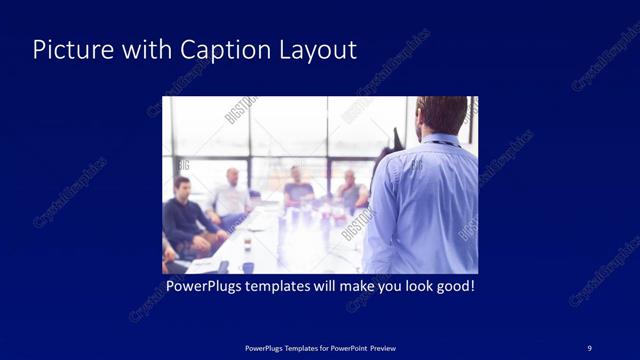 Picture with Caption presentation slide layout
