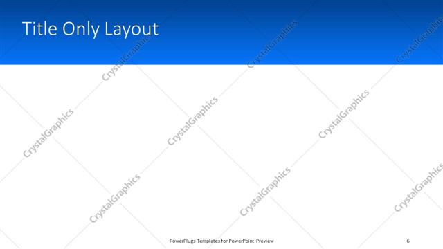 Title Only presentation slide layout