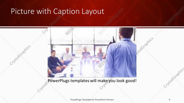 Picture with Caption presentation slide layout