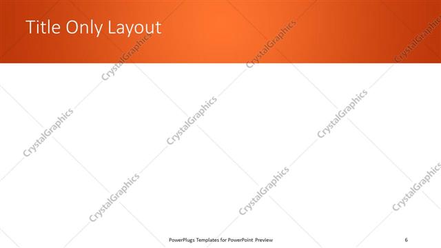 Title Only presentation slide layout