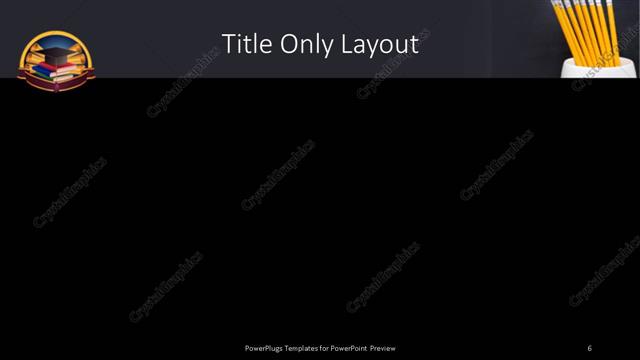 Title Only presentation slide layout
