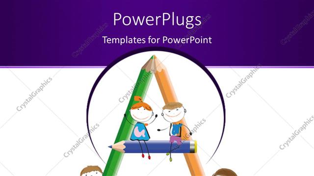  Presentation with lead - A number of lead pencils making the alphabet A