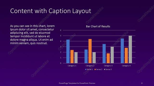 Content with Caption presentation slide layout