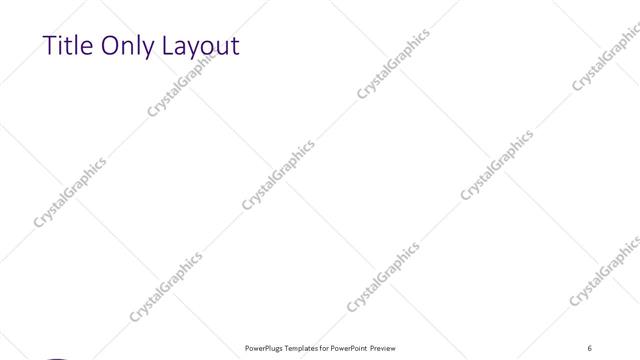 Title Only presentation slide layout