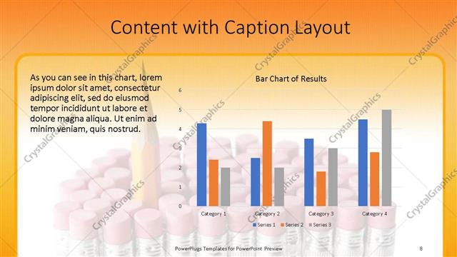 Content with Caption presentation slide layout