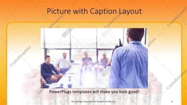 Picture with Caption presentation slide layout