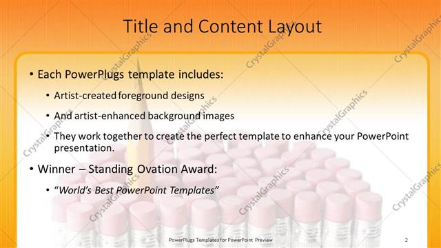 Title and Content presentation slide layout