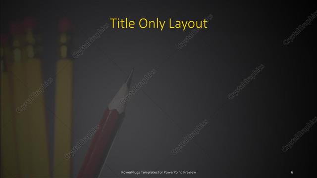 Title Only presentation slide layout
