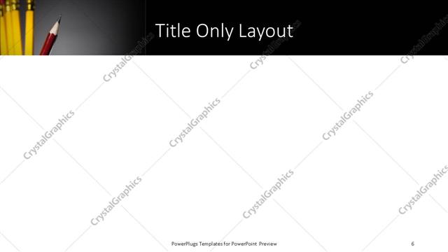 Title Only presentation slide layout