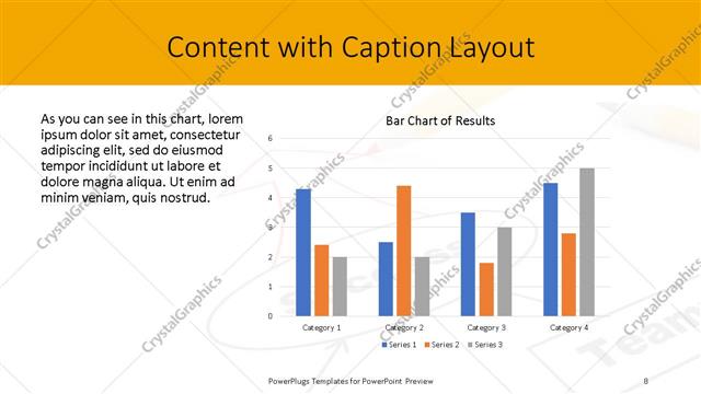 Content with Caption presentation slide layout